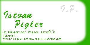 istvan pigler business card